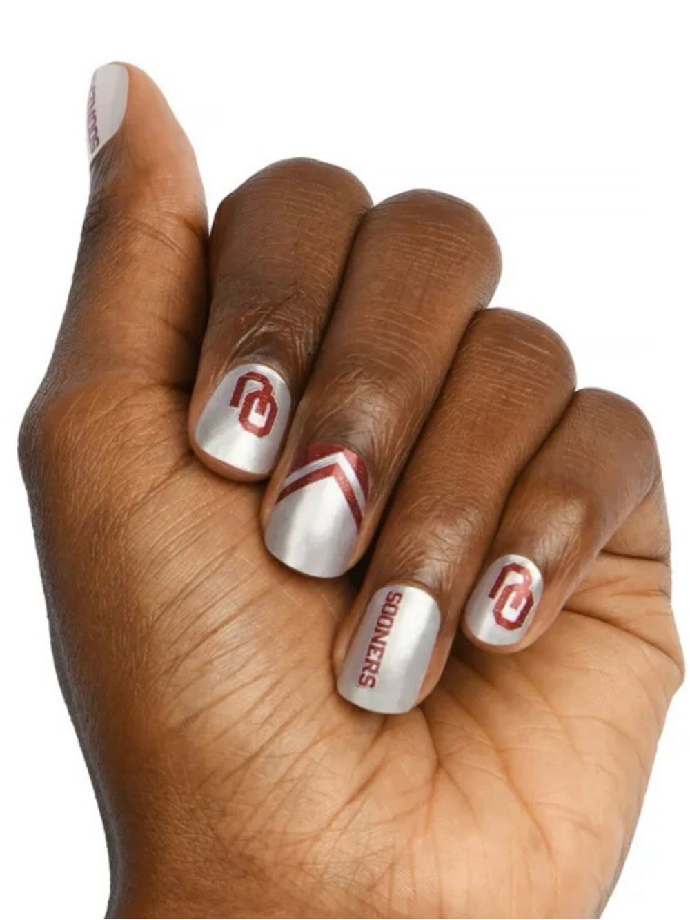 Color Street University Of Oklahoma 100% Pure Nail Polish RETIRED Crimson White